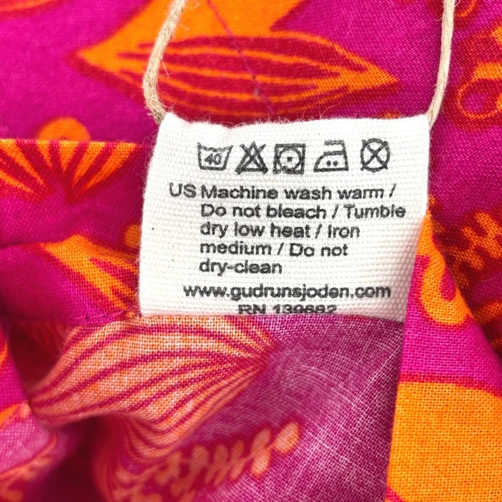 Gudrun Sjoden Hemma Home Organic Cotton Floral Duvet Cover Euro Single NWT